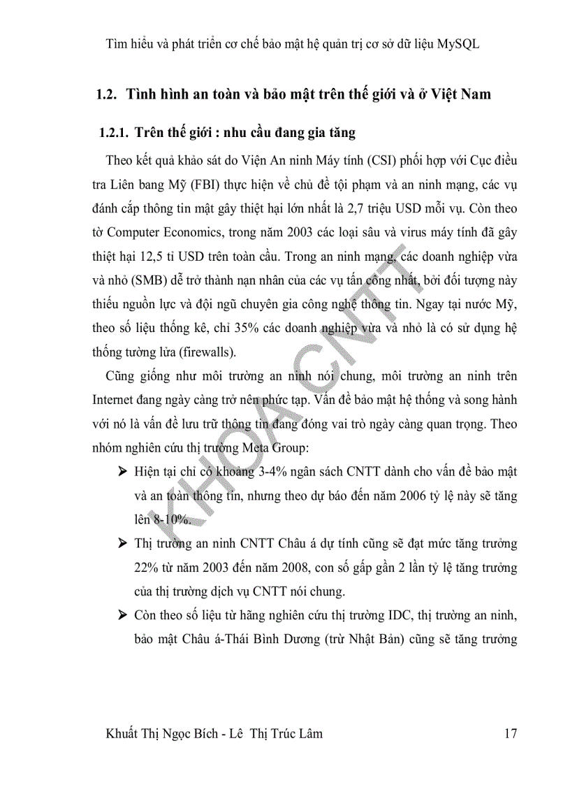 image for page Tìm hiểu và phát triển cơ chế bảo mật trên mã nguồn mở của MySQL