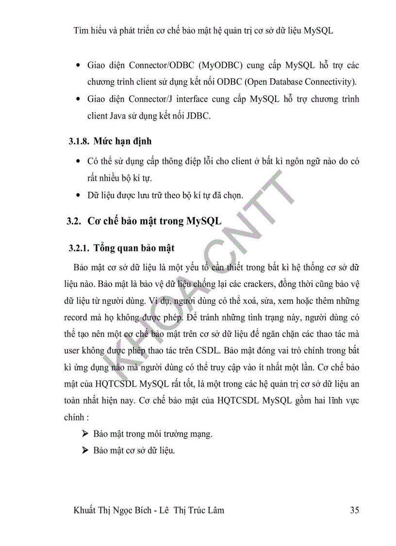 image for page Tìm hiểu và phát triển cơ chế bảo mật trên mã nguồn mở của MySQL