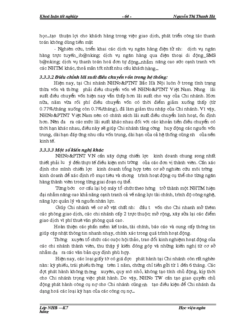 image for page Giải pháp tăng cường nguồn vốn huy động tại NHNo PTNT chi nhánh Bắc Hà Nội