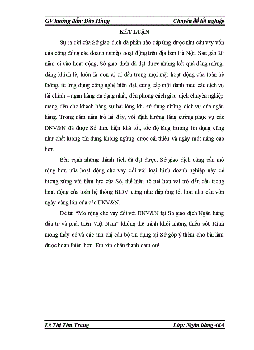 image for page Mở rộng hoạt động cho vay đối với doanh nghiệp vừa và nhỏ tại Sở giao dịch Ngân hàng đầu tư và phát triển Việt Nam