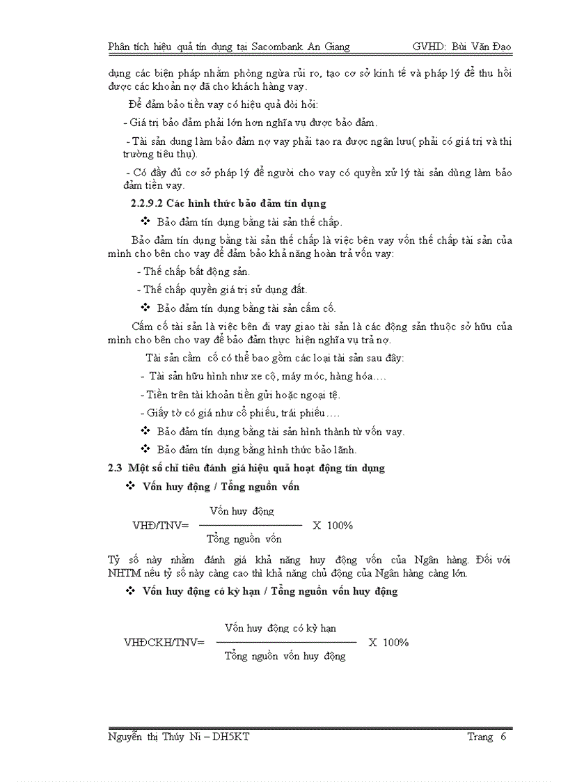 image for page Phân tích hiệu quả tín dụng tại Ngân hàng TMCP Sài Gòn Thương Tín Chi nhánh An Giang