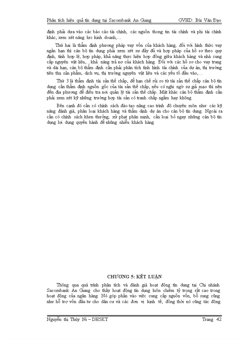 image for page Phân tích hiệu quả tín dụng tại Ngân hàng TMCP Sài Gòn Thương Tín Chi nhánh An Giang