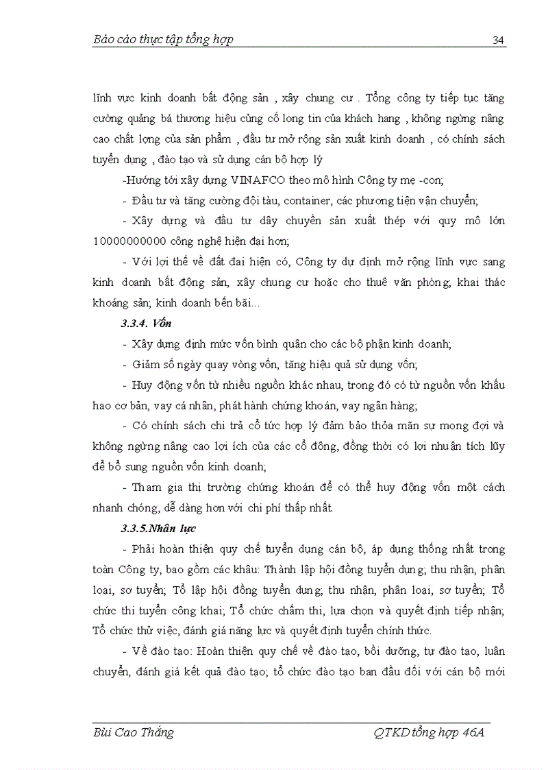 image for page Báo cáo tổng hợp tại Tổng công ty Cổ phầnVINAFCO