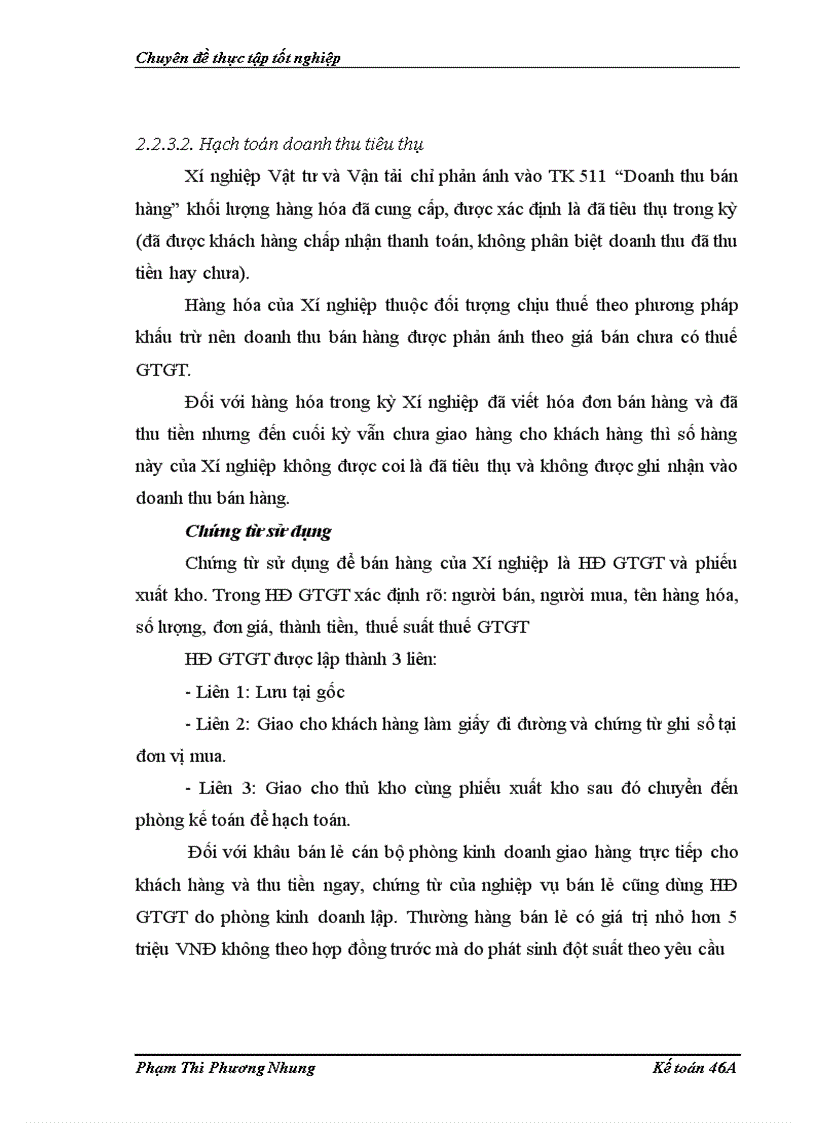 image for page Hoàn thiện kế toán tiêu thụ và xác định kết quả tiêu thụ hàng hóa tại Chi nhánh Công ty đầu tư thương mại và dịch vụ TKV Xí nghiệp vật tư và vận tải