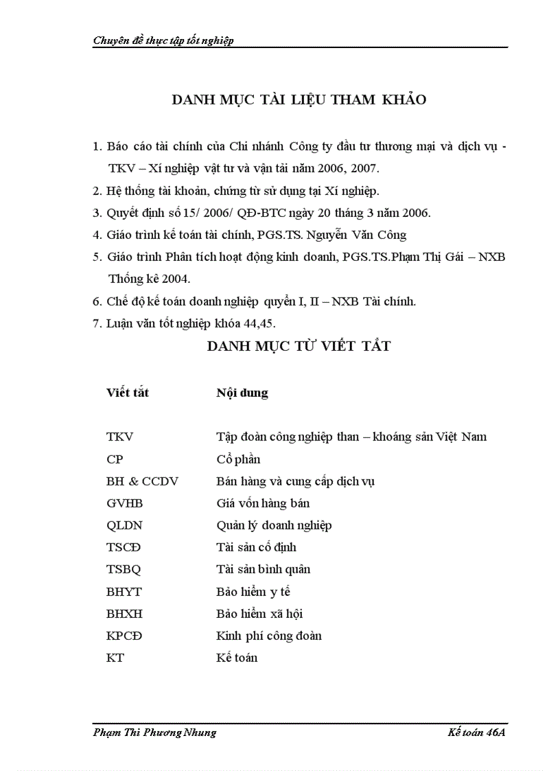 image for page Hoàn thiện kế toán tiêu thụ và xác định kết quả tiêu thụ hàng hóa tại Chi nhánh Công ty đầu tư thương mại và dịch vụ TKV Xí nghiệp vật tư và vận tải