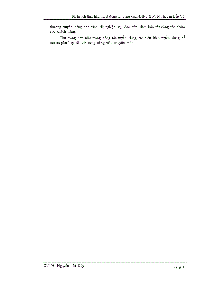 image for page Phân tích tình hình hoạt động tín dụng tại NHNo PTNT Chi nhánh huyện Lấp Vò