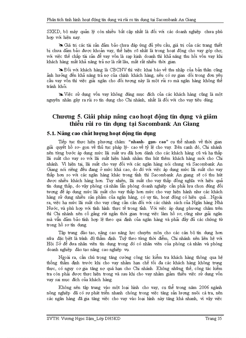 image for page Phân tích tình hình hoạt động tín dụng và rủi ro tín dụng tại ngân hàng tmcp sài gòn thương tín chi nhánh an giang