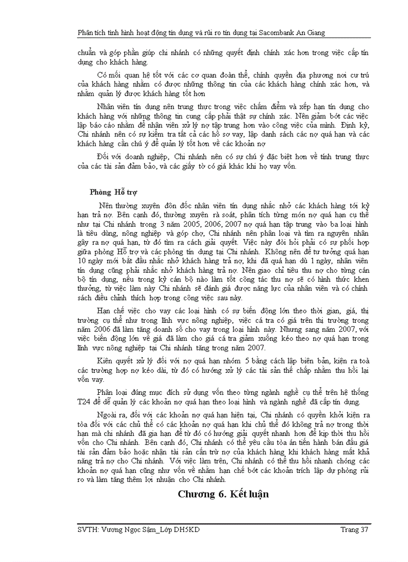 image for page Phân tích tình hình hoạt động tín dụng và rủi ro tín dụng tại ngân hàng tmcp sài gòn thương tín chi nhánh an giang