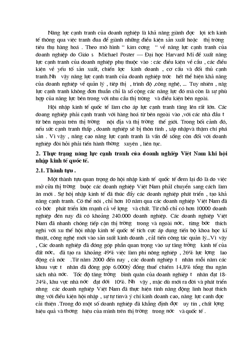 image for page Nâng cao năng lực cạnh tranh của các doanh nghiệp trong điều kiện hội nhập kinh tế quốc tế