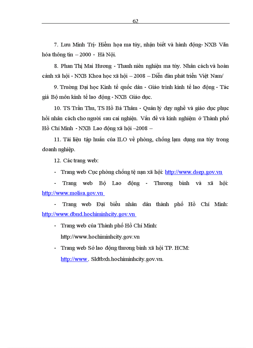 image for page 1số công tác để thực hiện tổ chức quản lý dạy nghề và tạo việc làm cho người sau cai nghiện tại TPHCM