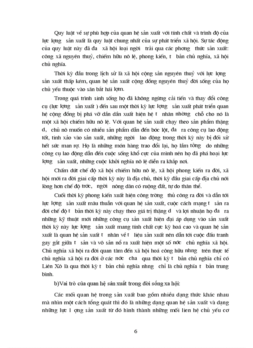 image for page Vai trò của quan hệ sản xuất trong đời sống xã hội và vận dụng trong quá trình cải tạo quan hệ sản xuất ở VN