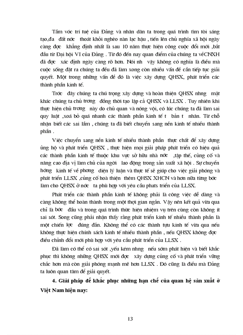 image for page Vai trò của quan hệ sản xuất trong đời sống xã hội và vận dụng trong quá trình cải tạo quan hệ sản xuất ở VN