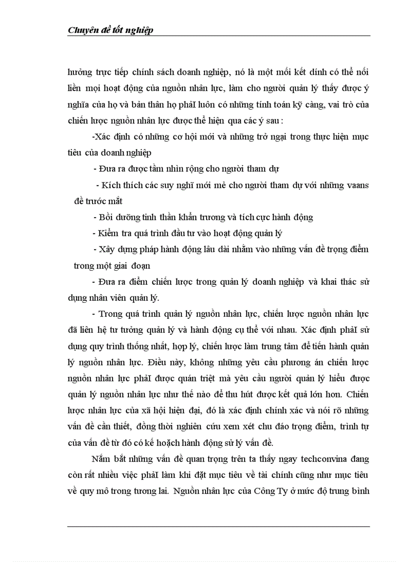 image for page Thực trạng về đào tạo và phát triển nguồn nhân lực của Công ty Techconvina