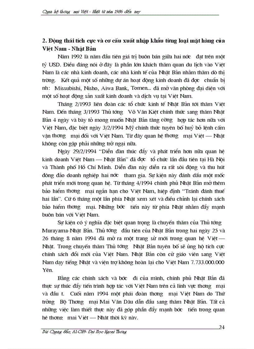image for page Quan Hệ Thương Mại Việt Nam Nhật Bản giai đoạn từ 1986 đến nay