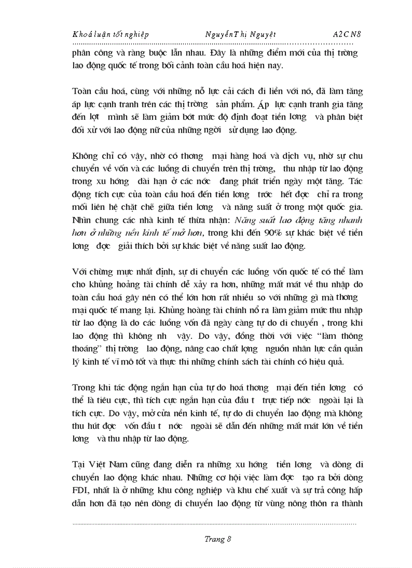 image for page Toàn cầu hoá Cơ hội và thách thức đối với lao động Việt Nam khi thâm nhập thị trường lao động Quốc tế