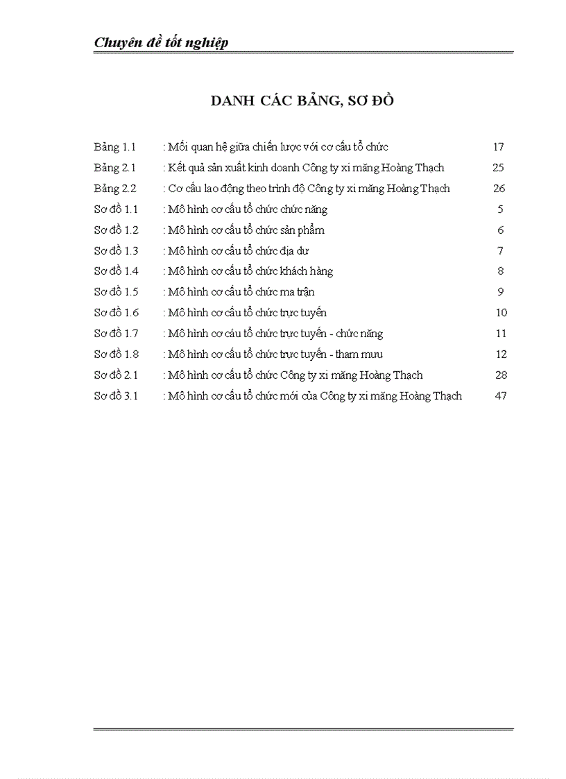 image for page Hoàn thiện cơ cấu tổ chức Công ty xi măng Hoàng Thạch