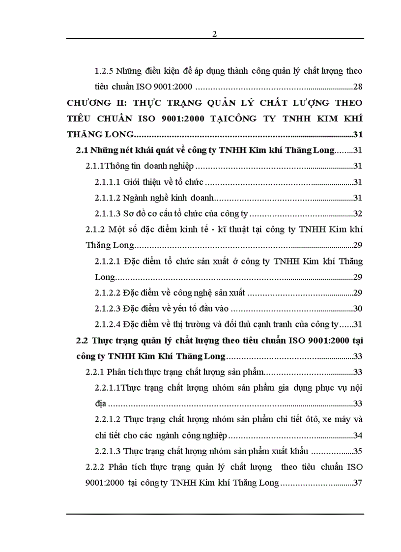 image for page Hoàn thiện quản lý chất lượng theo tiêu chuẩn ISO 9001 2000 tại Công ty TNHH Kim khí Thăng Long đến năm 2010