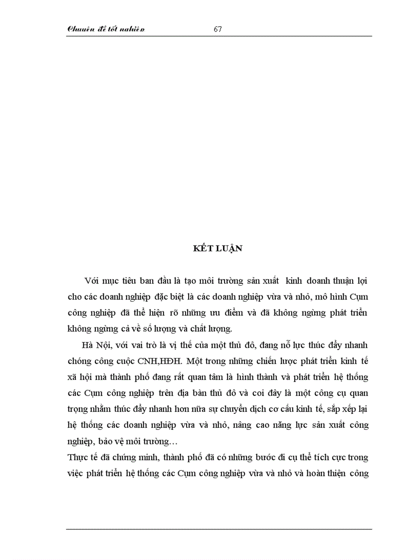 image for page Hoàn thiện quản lý nhà nước đối với các cụm công nghiệp khu công nghiệp vừa và nhỏ trên địa bàn Hà Nội