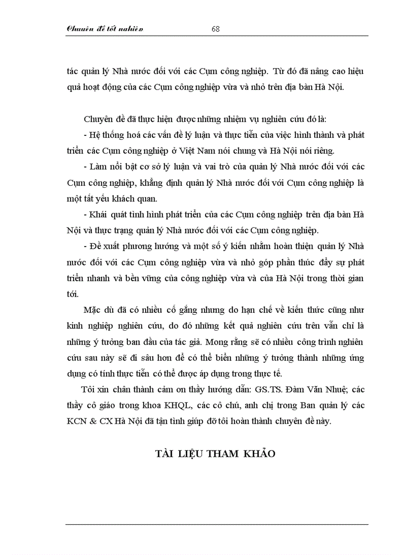 image for page Hoàn thiện quản lý nhà nước đối với các cụm công nghiệp khu công nghiệp vừa và nhỏ trên địa bàn Hà Nội