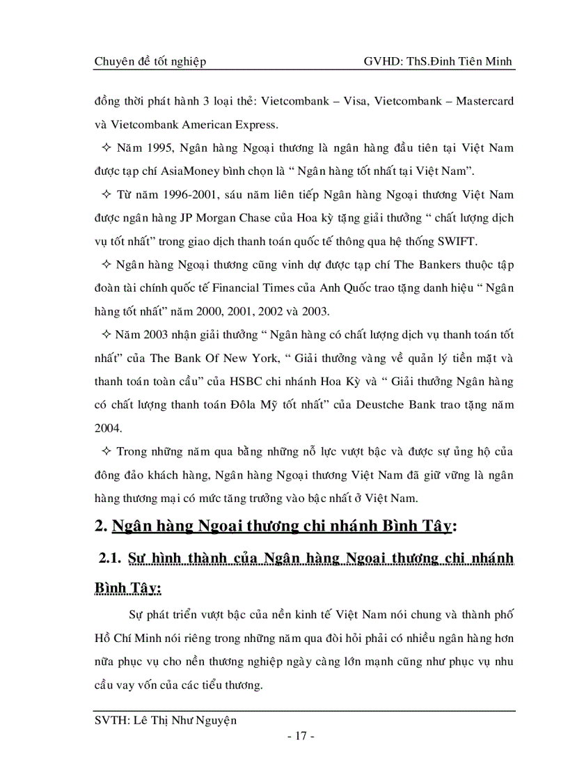 image for page Sản phẩm thẻ đặc trưng của Ngân hàng Ngoại thương Việt Nam