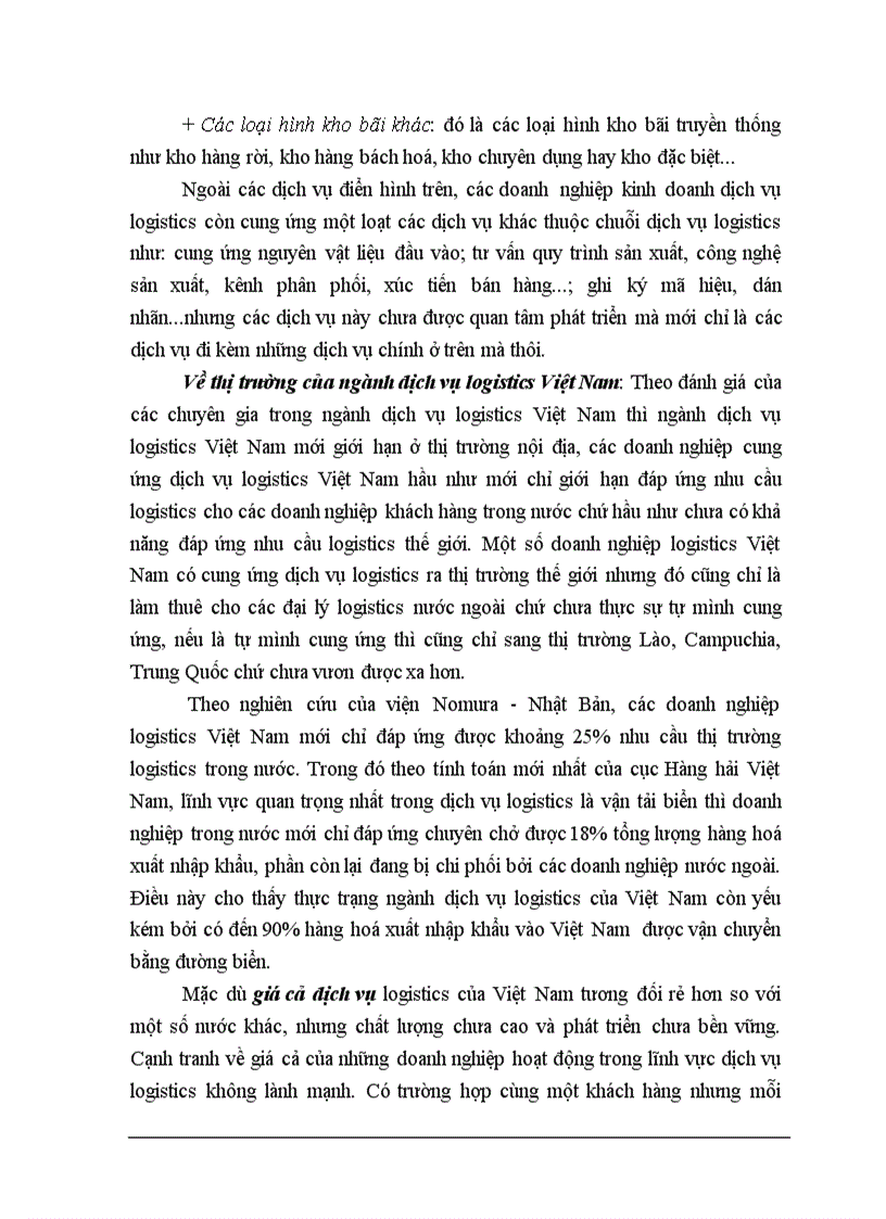 image for page Biện pháp phát triển ngành dịch vụ Logistics ở VN