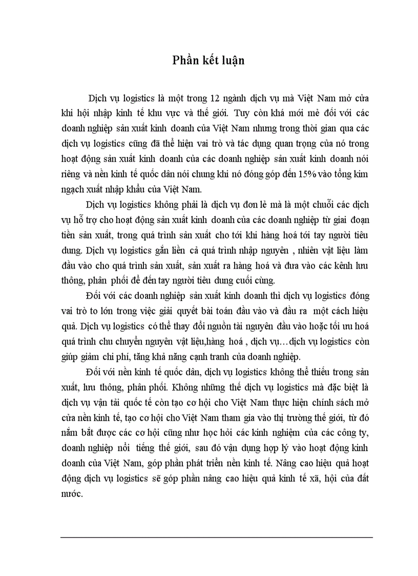 image for page Biện pháp phát triển ngành dịch vụ Logistics ở VN