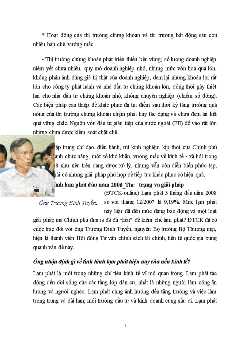 image for page Thực trạng của vấn đề lạm phát giá cả ở nước ta hiện nay Nguyên nhân và các giải pháp cơ bản để kiềm chế lạm phát