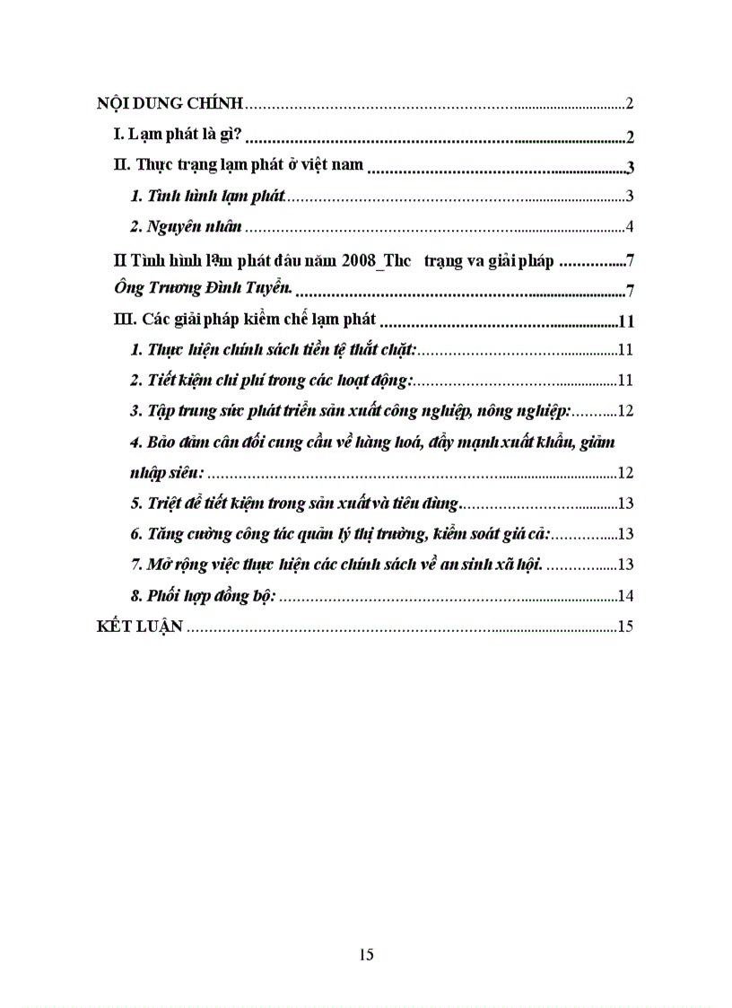 image for page Thực trạng của vấn đề lạm phát giá cả ở nước ta hiện nay Nguyên nhân và các giải pháp cơ bản để kiềm chế lạm phát