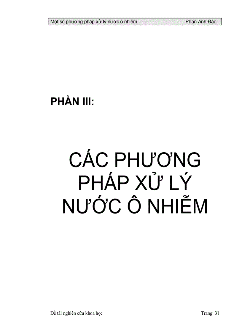 image for page Một Số Phương Pháp Xử Lý Nước Ô Nhiễm