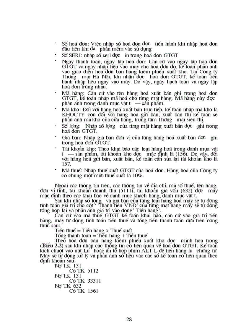 image for page Tổ chức công tác kế toán bán hàng và kết quả bán hàng tại Công ty Thương mại Hà Nội