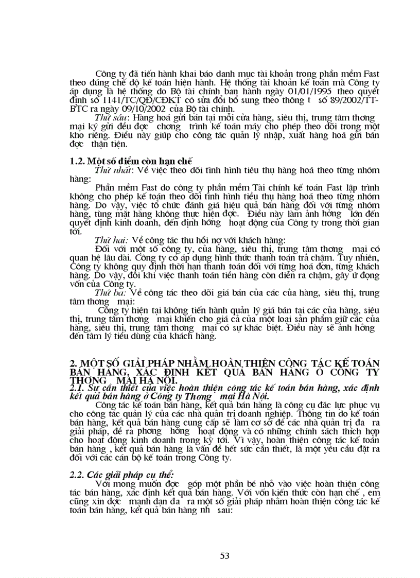 image for page Tổ chức công tác kế toán bán hàng và kết quả bán hàng tại Công ty Thương mại Hà Nội