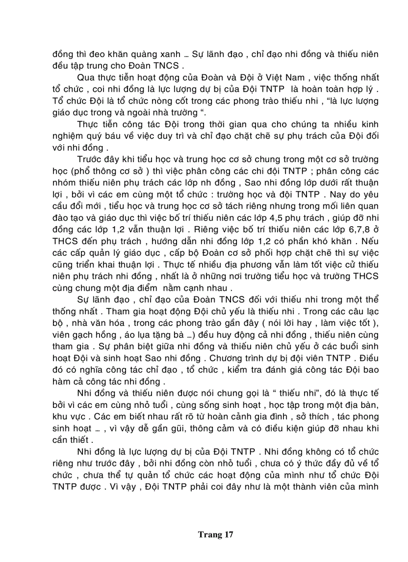 image for page Sinh Hoạt Sao Nhi Đồng Trong Trường Tiểu Học Ở An Giang