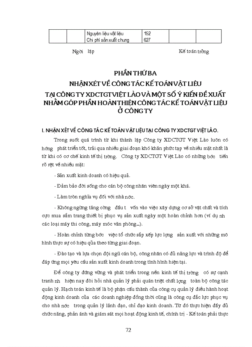 image for page Tổ chức công tác kế toán nguyên vật liệu công cụ dụng cụ ở Công ty Xây dựng công trình giao thông Việt Lào