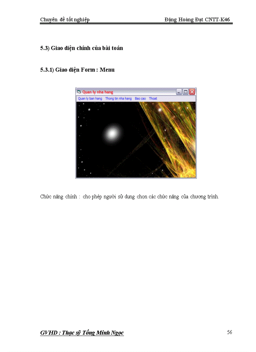image for page Quản lý bán hàng cho hệ thống Quản lý nhà hàng