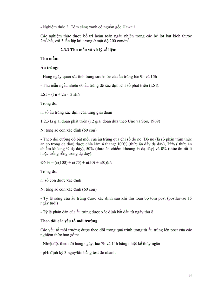 image for page So sánh sự sinh sản và phát triển của ấu trùng và hậu ấu trùng tôm càng xanh Macrobrachium rosenbergii nguồn gốc địa phương và Hawaii