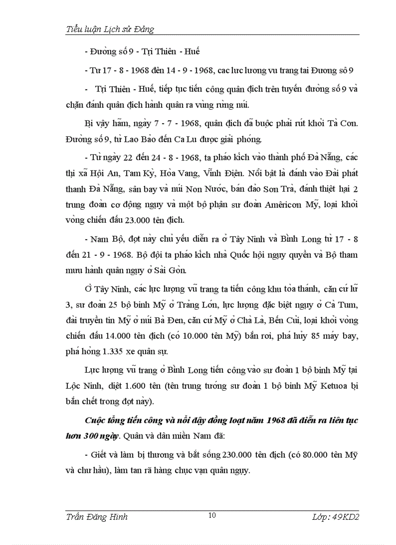 image for page Cuộc tổng tấn công và nổi dậy Tết Mậu Thân 1968 Ý nghĩa và bài học lịch sử