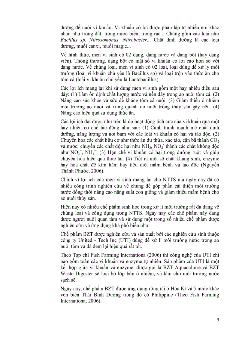 image for page Thử nghiệm chế phẩm sinh học Eip để xử lý nước thải từ ao nuôi thủy sản