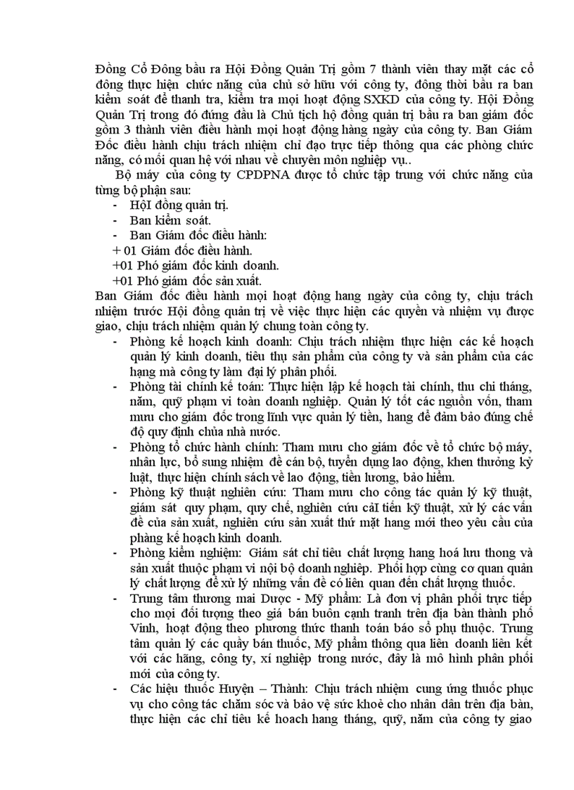 image for page Phân tích hoạt động sản xuất kinh doanh của Công ty CP Dược phẩm Nghệ An