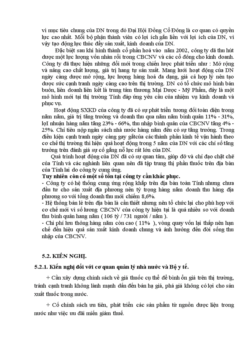 image for page Phân tích hoạt động sản xuất kinh doanh của Công ty CP Dược phẩm Nghệ An