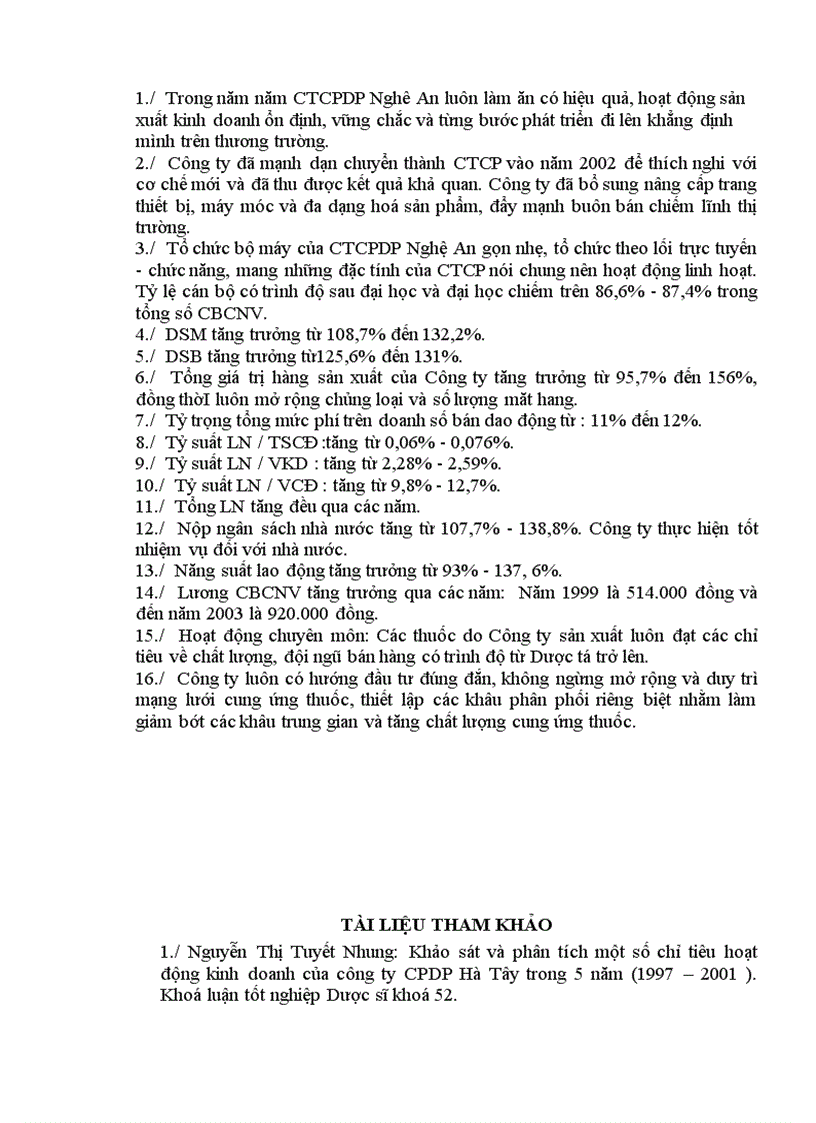 image for page Phân tích hoạt động sản xuất kinh doanh của Công ty CP Dược phẩm Nghệ An