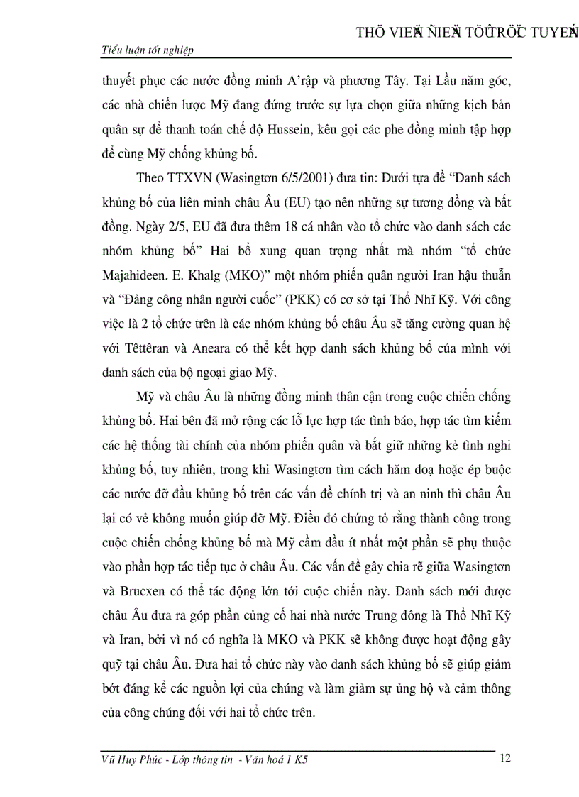 image for page Chính sách đối ngoại của Mỹ sau sự kiện ngày 11 9 được phản ánh qua báo chí