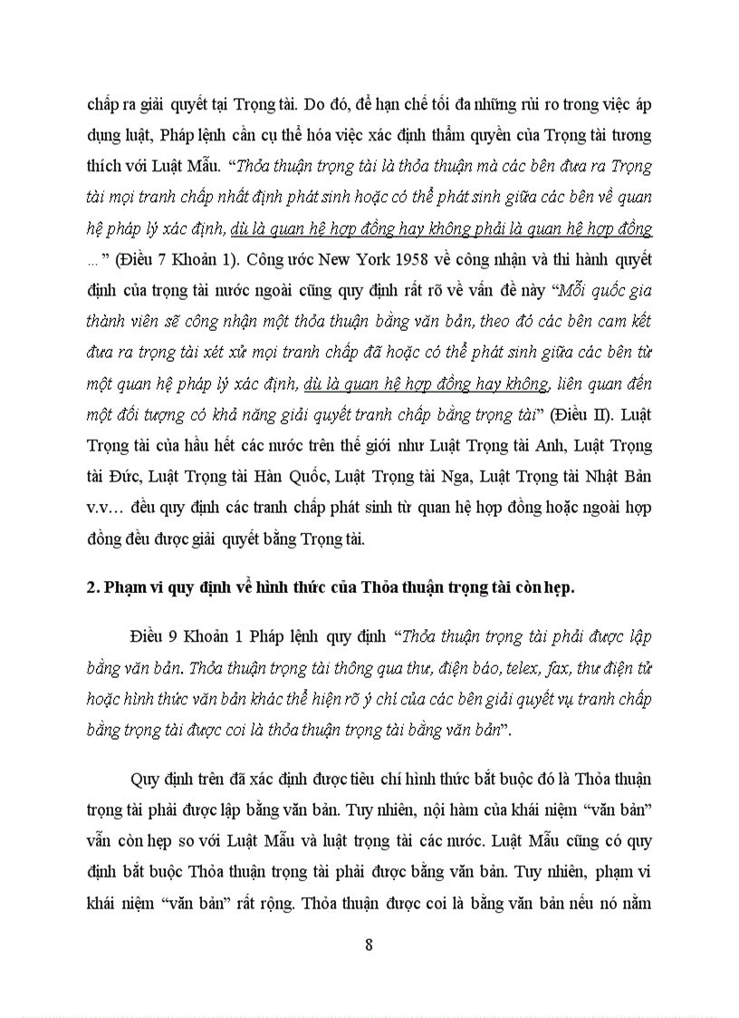image for page Bình luận quy định về thỏa thuận trọng tài trong Pháp lệnh trọng tài thương mại 2003