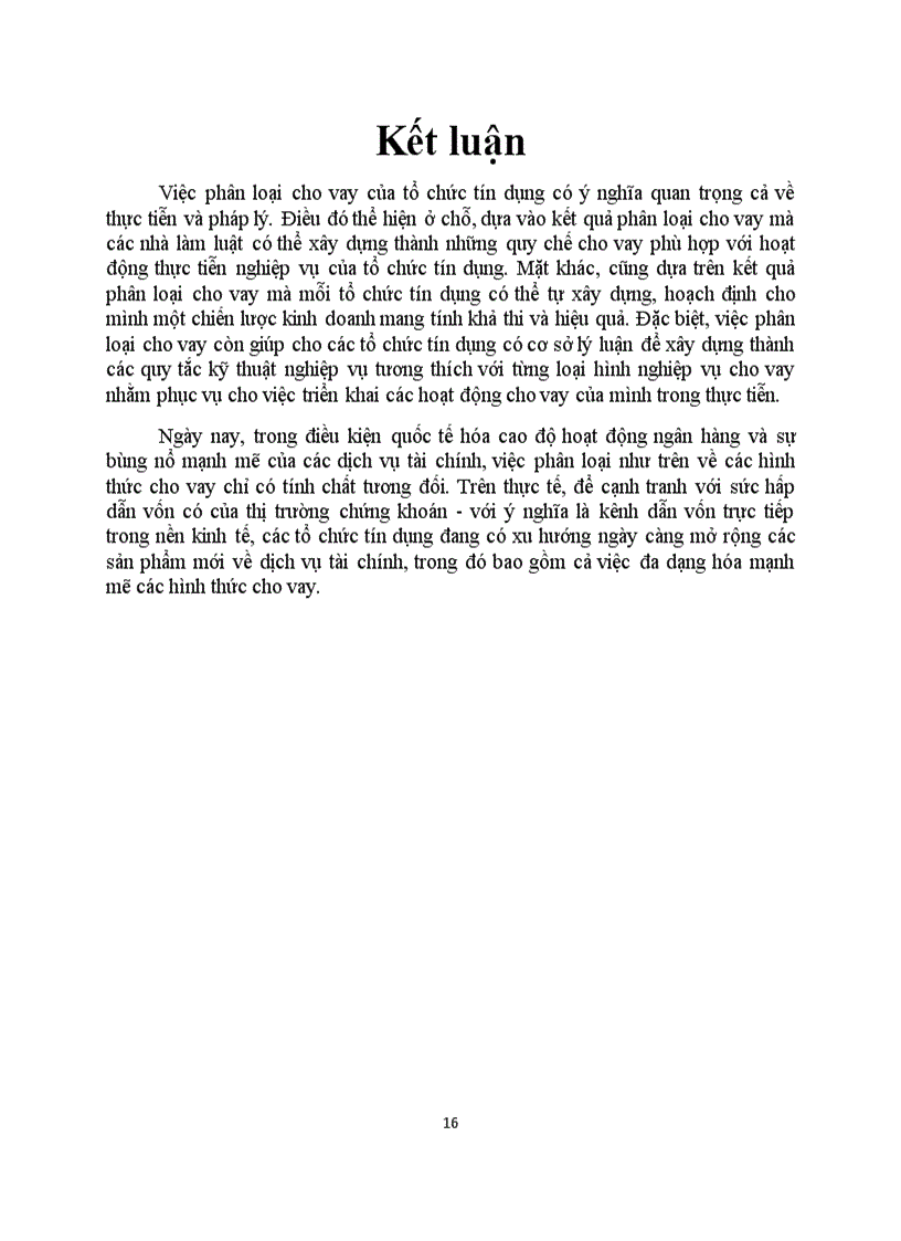 image for page Phân loại cho vay của tổ chức tín dụng ý nghĩa pháp lý của việc phân loại đó