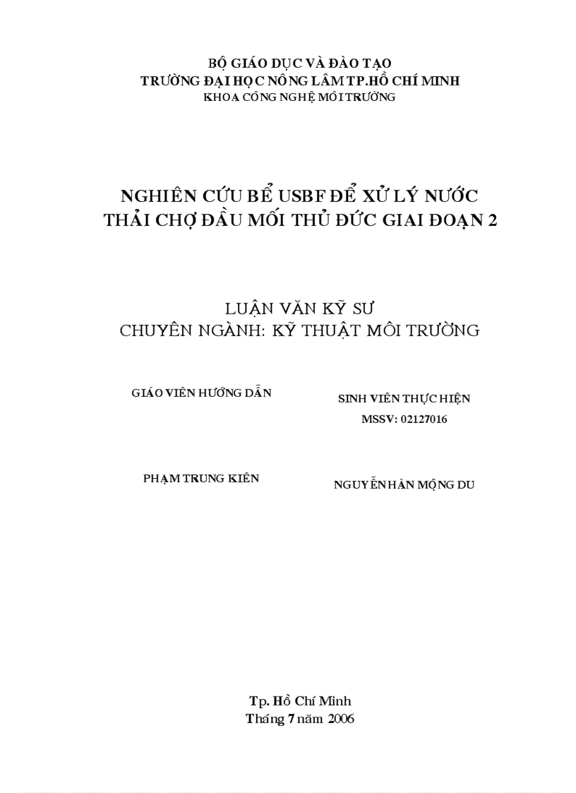 image for page Xử lý nước thải chợ Thủ Đức