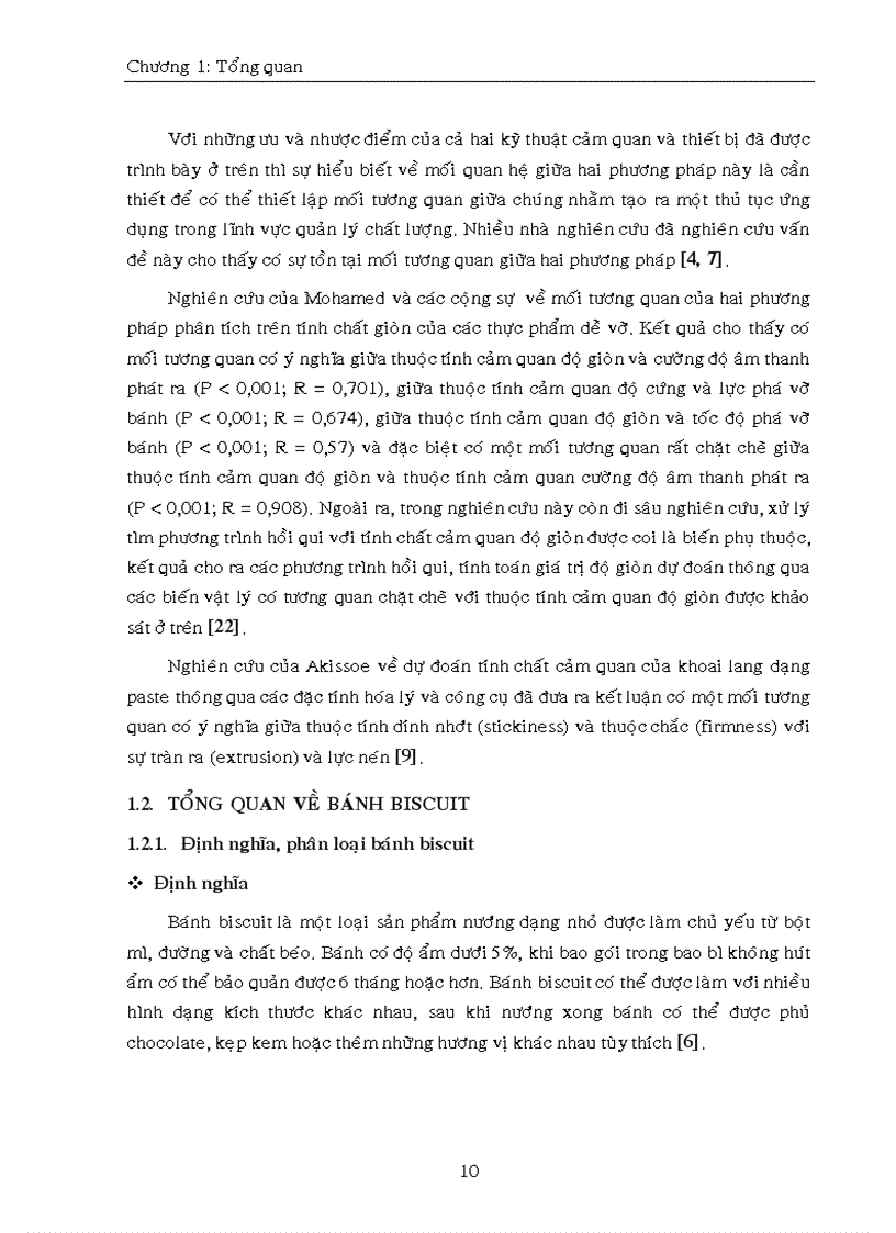 image for page Mối tuơng quan giữa phuơng pháp phân tích bằng thiết bị và phân tích bằng cảm quan trong phân tích độ cứng của sản phẩm bánh BISCUIT