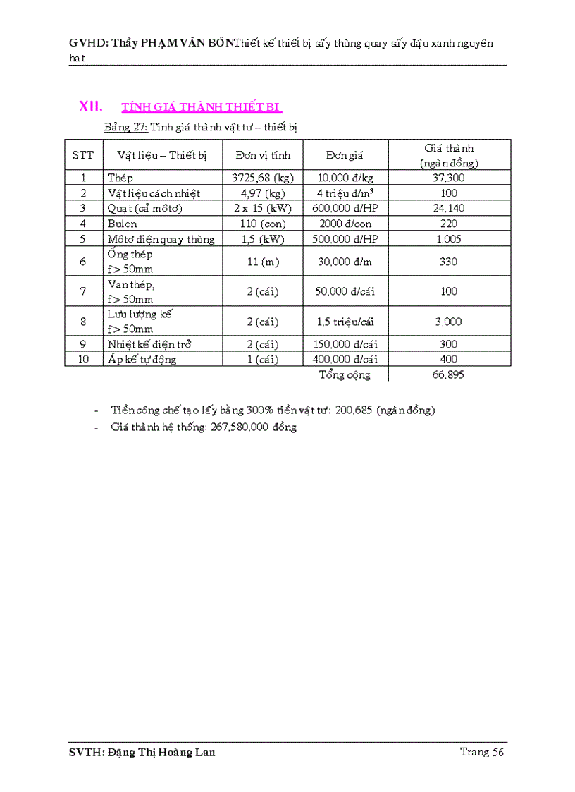 image for page Thiết kế hệ thống Sấy thùng quay sấy đậu xanh nguyên hạt