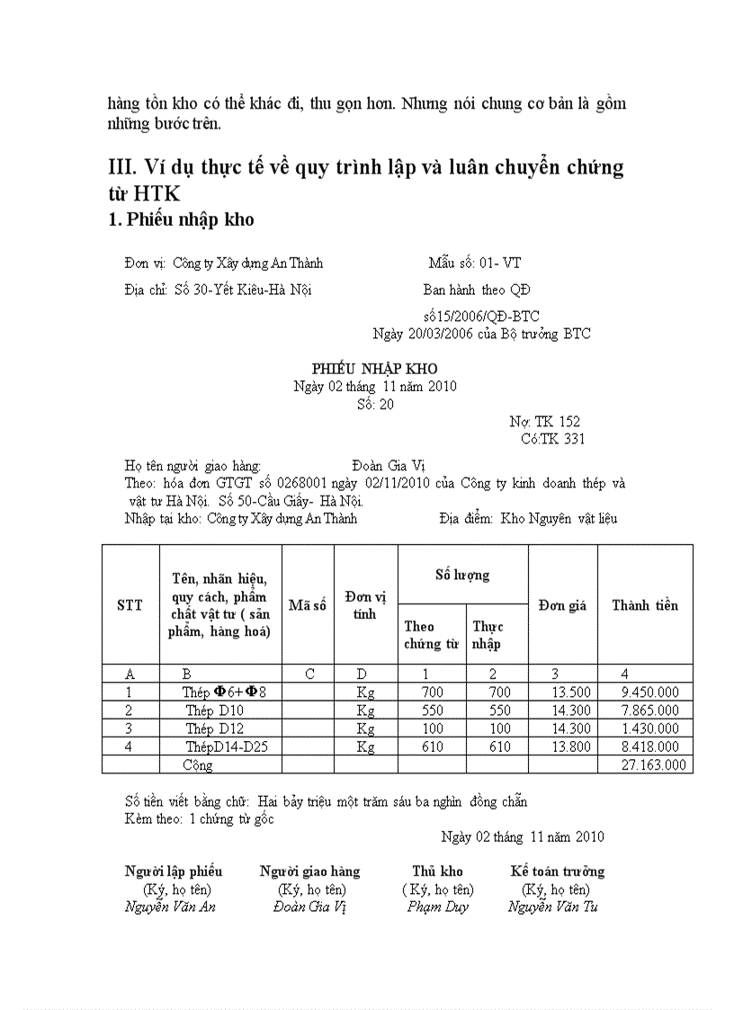 image for page Chứng từ kế toán quy trình lập và luân chuyển chứng từ hàng tồn kho