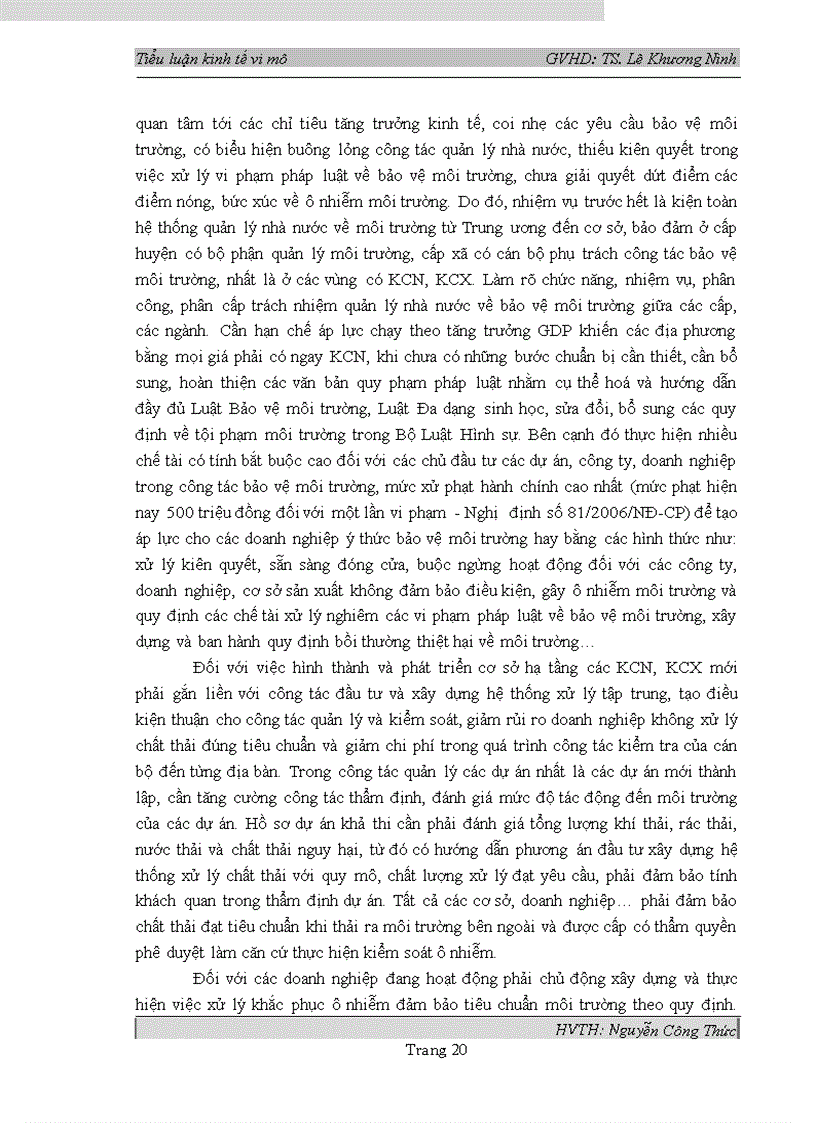 image for page Thực trạng ô nhiễm môi trường tại các Khu công nghiệp Khu chế xuất ở Việt Nam nhìn từ lý thuyết trò chơi