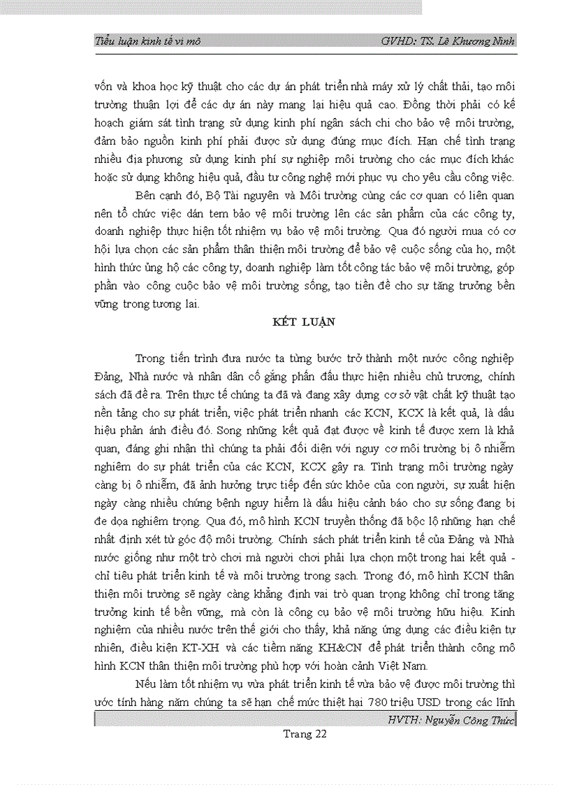 image for page Thực trạng ô nhiễm môi trường tại các Khu công nghiệp Khu chế xuất ở Việt Nam nhìn từ lý thuyết trò chơi