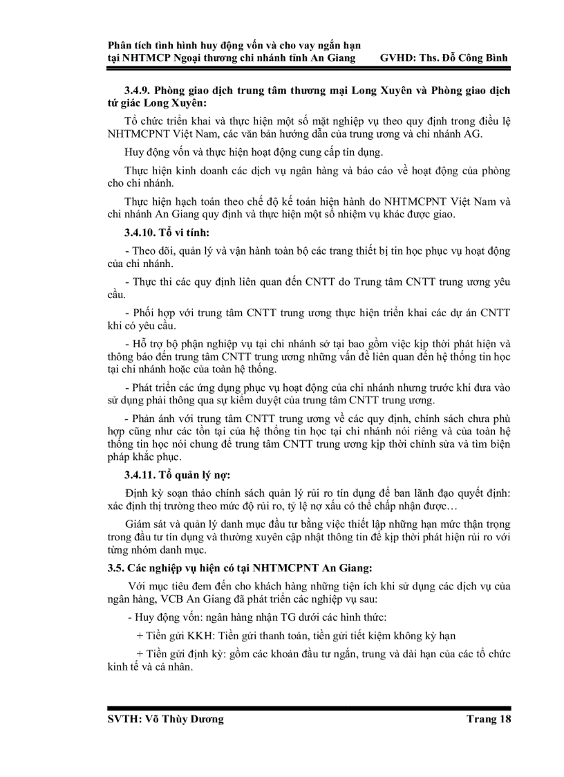 image for page Phân tích chính sách huy động vốn và cho vay ngắn hạn tại ngân hàng Ngoại Thương chi nhánh tỉnh An Giang